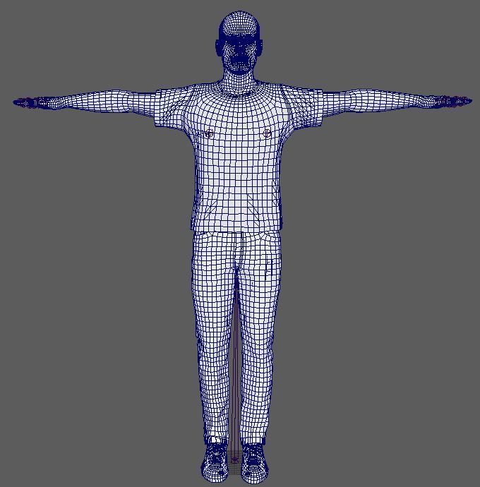 Pep Guardiola Character  Low-poly 3D model_17