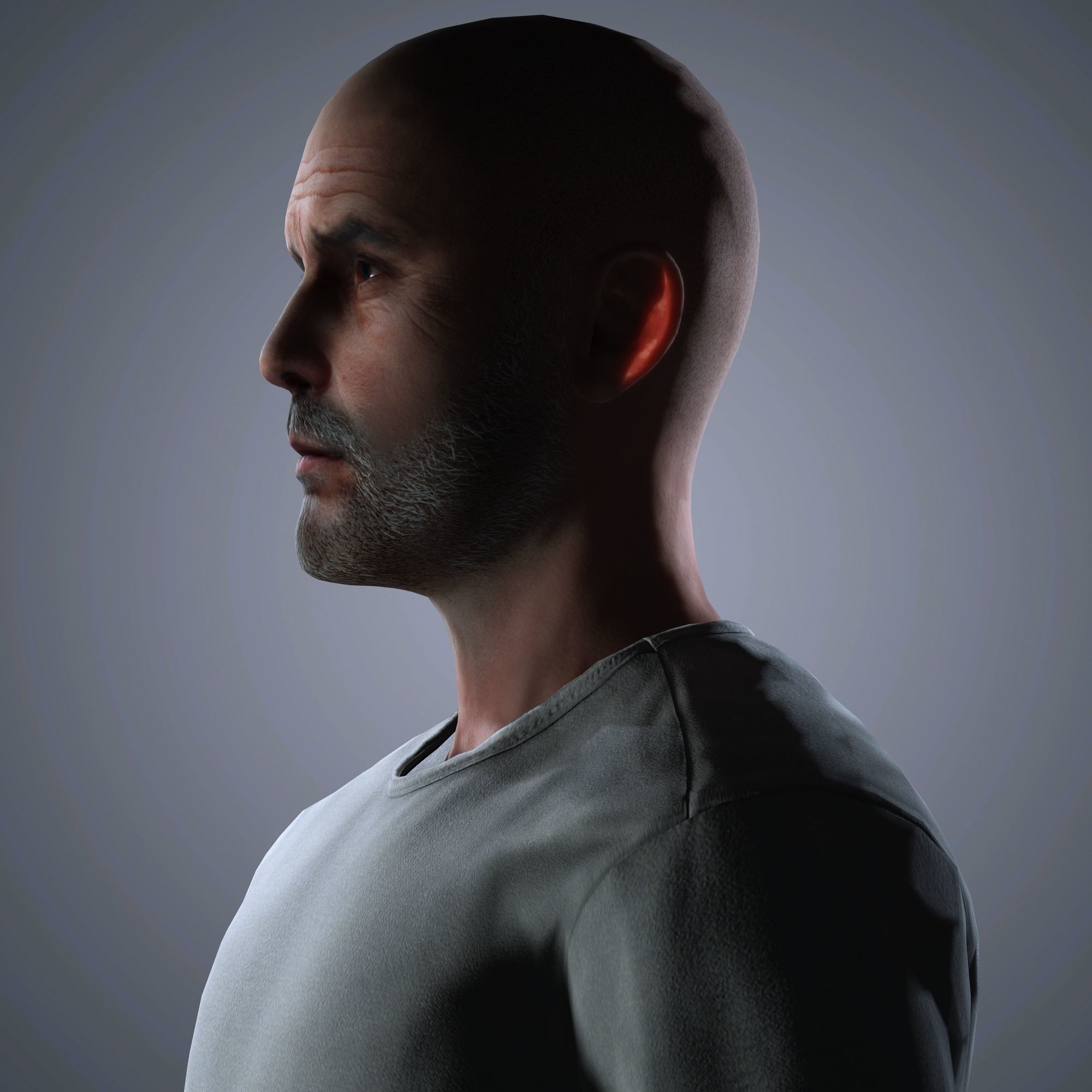 Pep Guardiola Character  Low-poly 3D model_2
