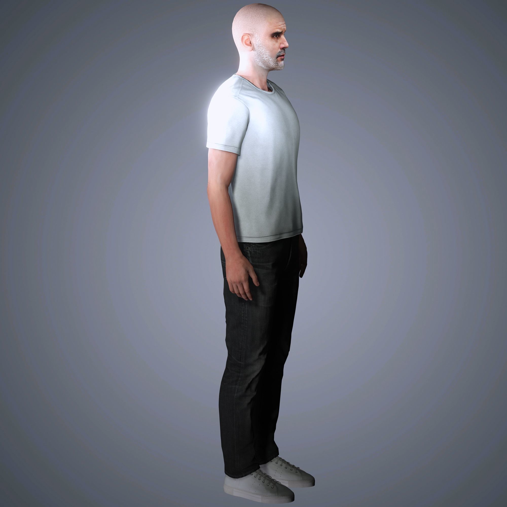 Pep Guardiola Character  Low-poly 3D model_10