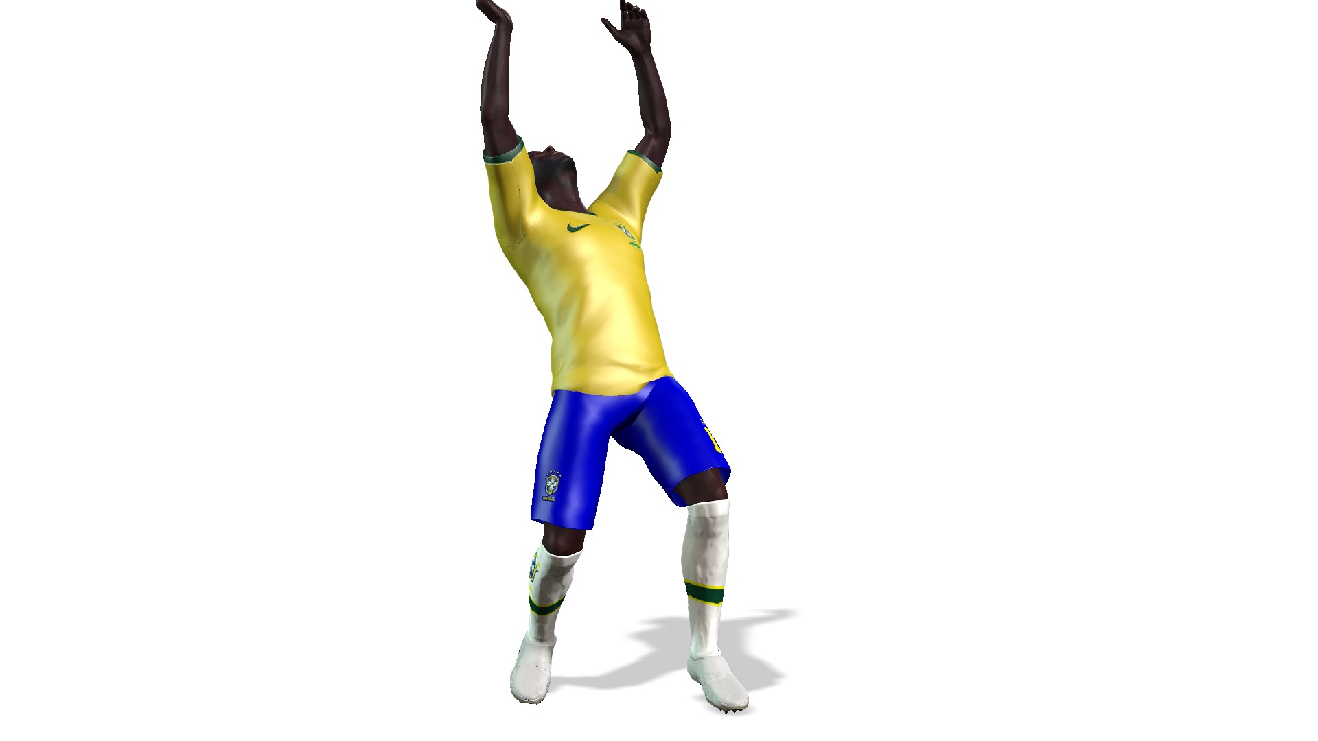 Belle the Football player  3D Rigged model 3D model_22
