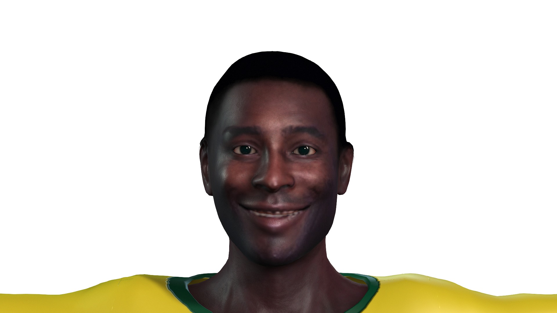 Belle the Football player  3D Rigged model 3D model_5