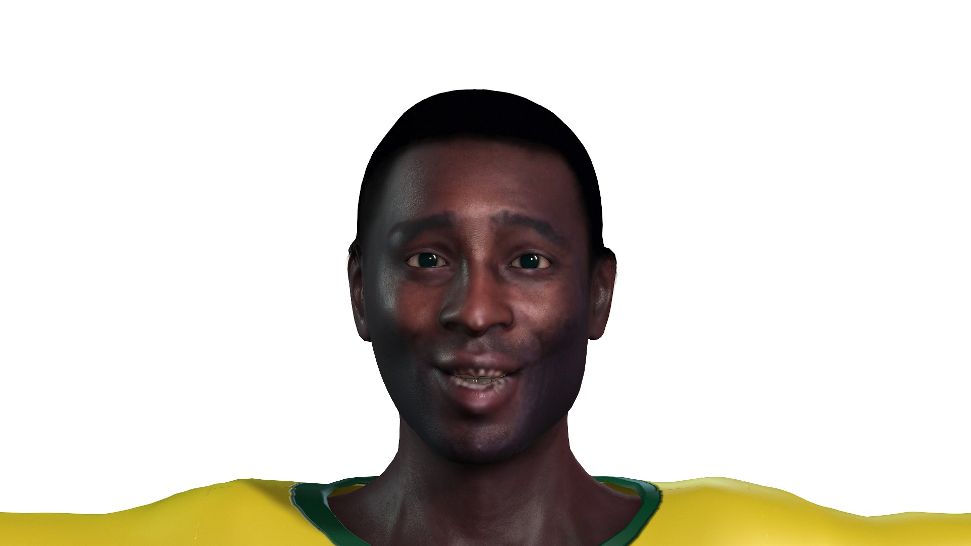 Belle the Football player  3D Rigged model 3D model_12