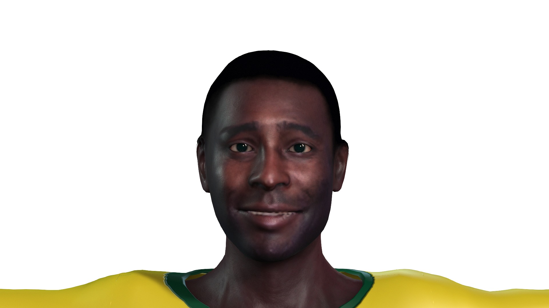 Belle the Football player  3D Rigged model 3D model_8