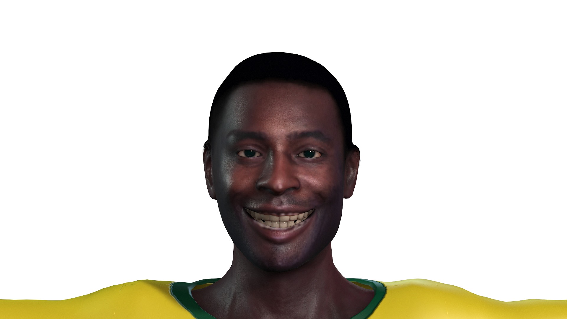 Belle the Football player  3D Rigged model 3D model_6