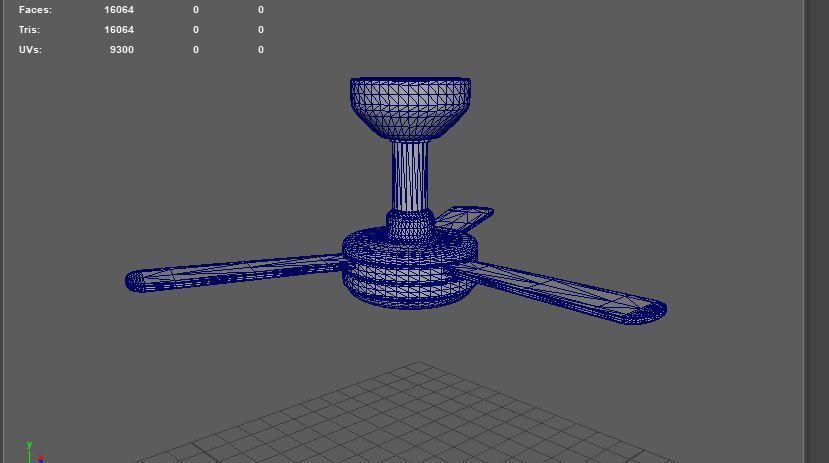 Ceiling Fan 3D model_12