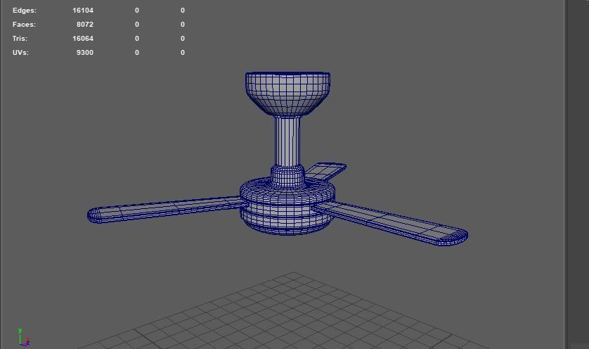 Ceiling Fan 3D model_11