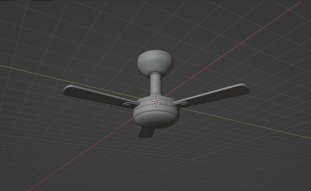 Ceiling Fan 3D model_10