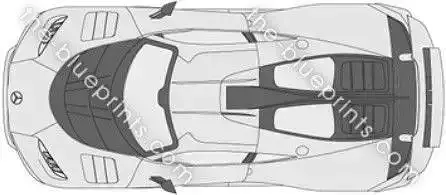 A mercedes benz hyper car