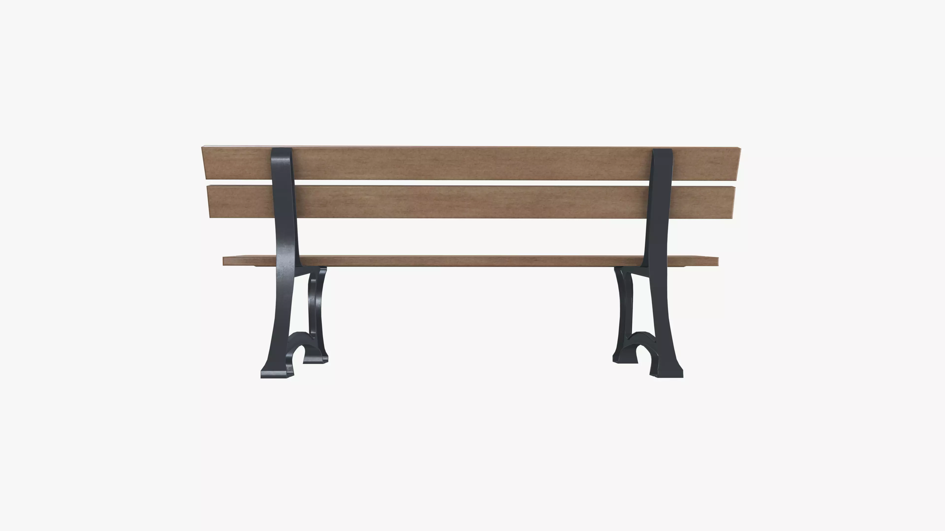 Bench Low-poly 3D model_0
