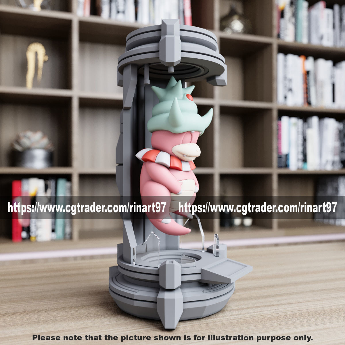 Slowking in the lab from pokemon 3D print model_2