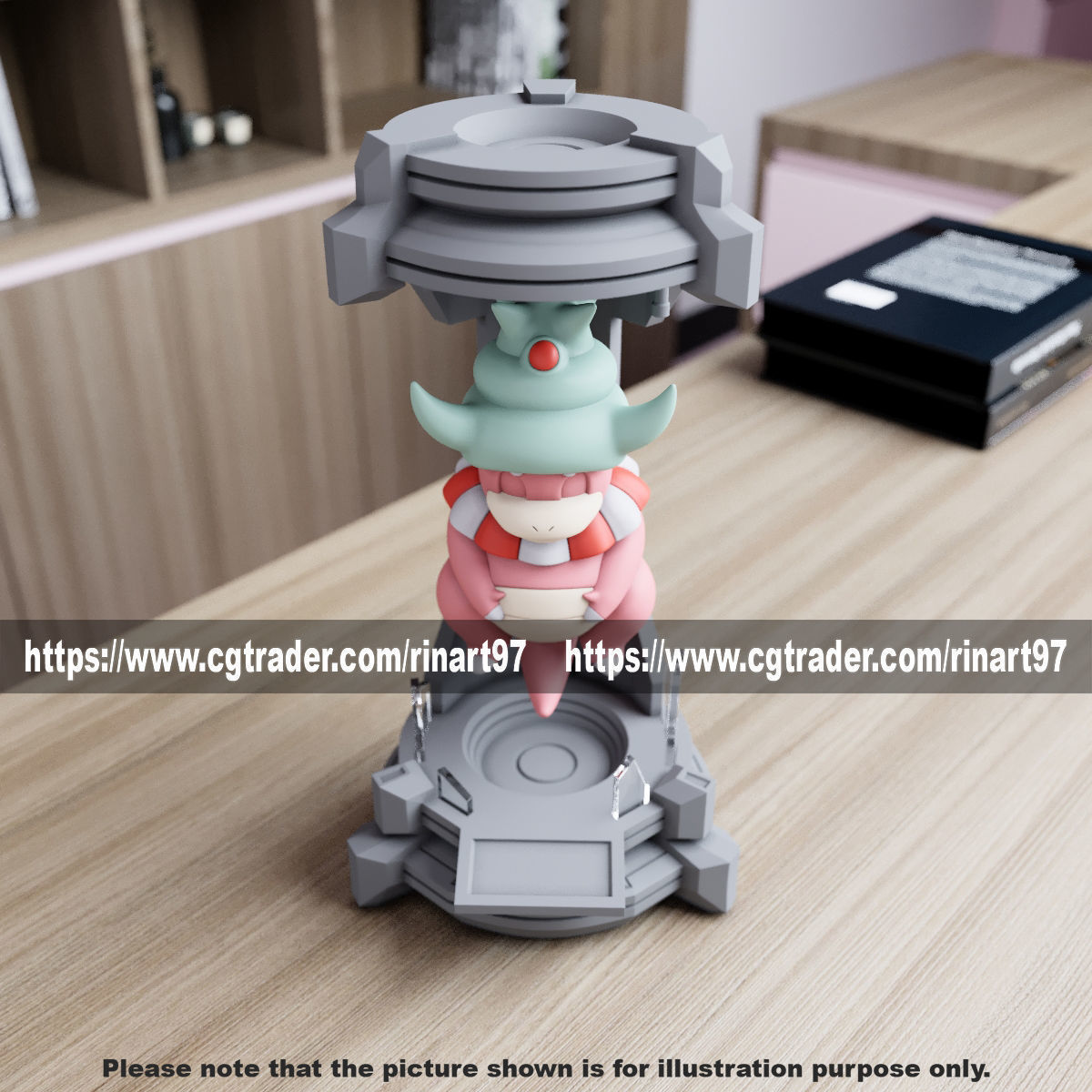 Slowking in the lab from pokemon 3D print model_9