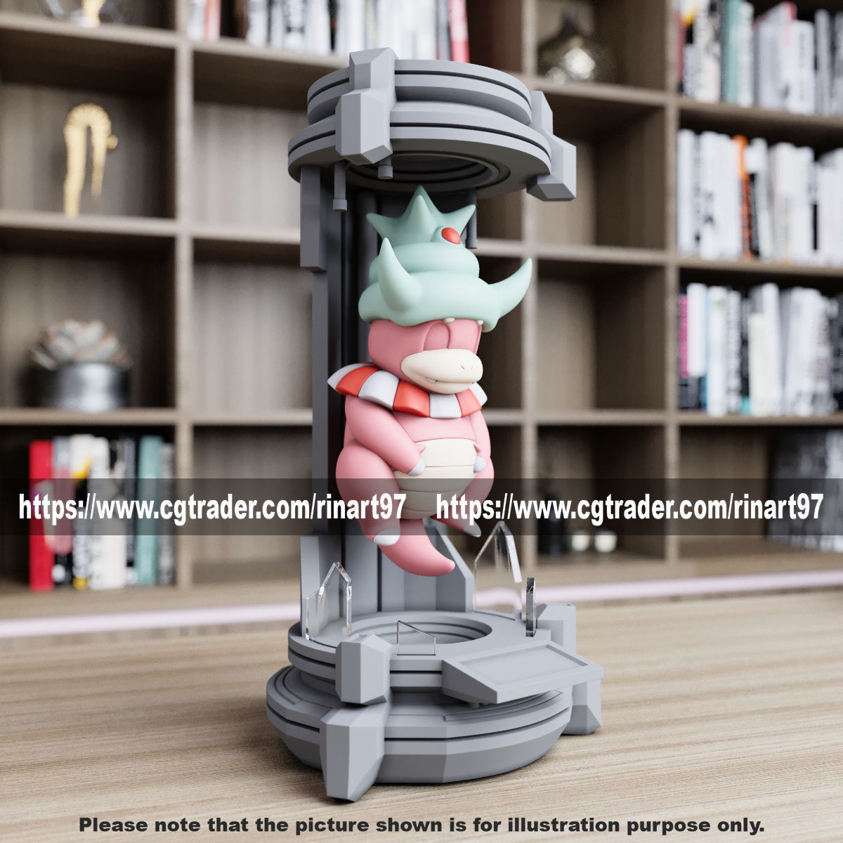 Slowking in the lab from pokemon 3D print model_1