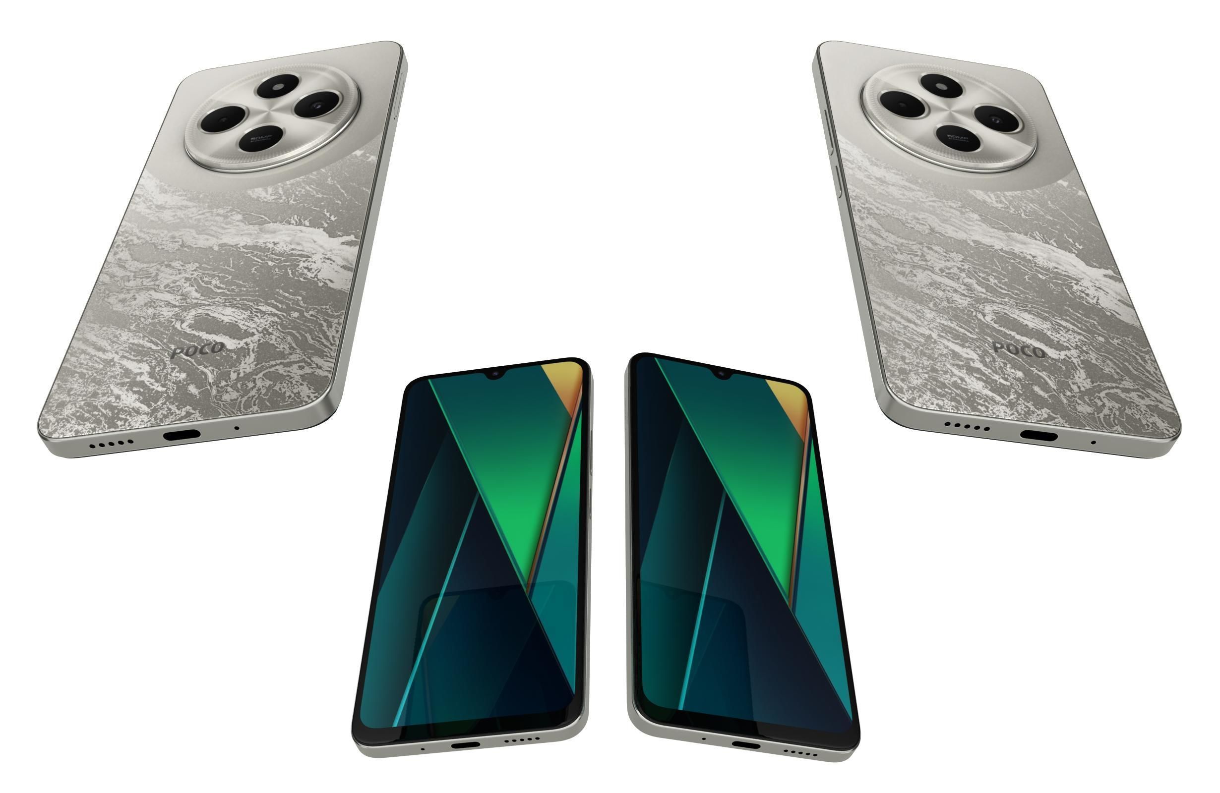Xiaomi Poco C75 and Oppo Find X8 3D Model Collection_62