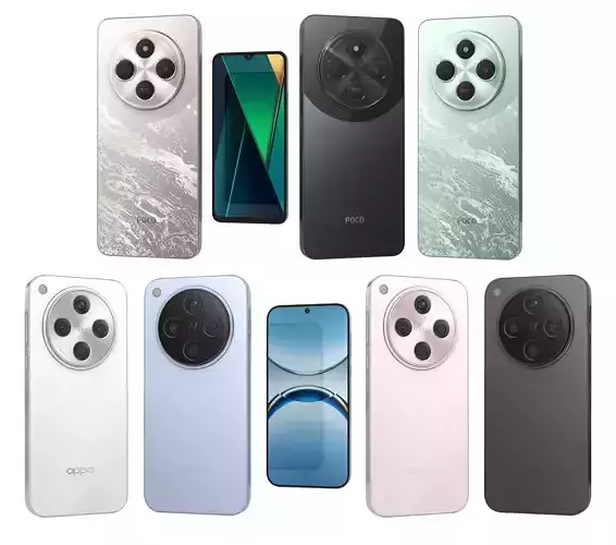 Xiaomi Poco C75 and Oppo Find X8