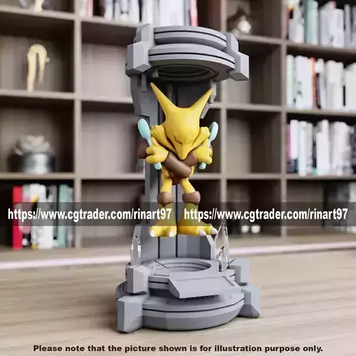 Alakazam in the lab from pokemon 3D print model