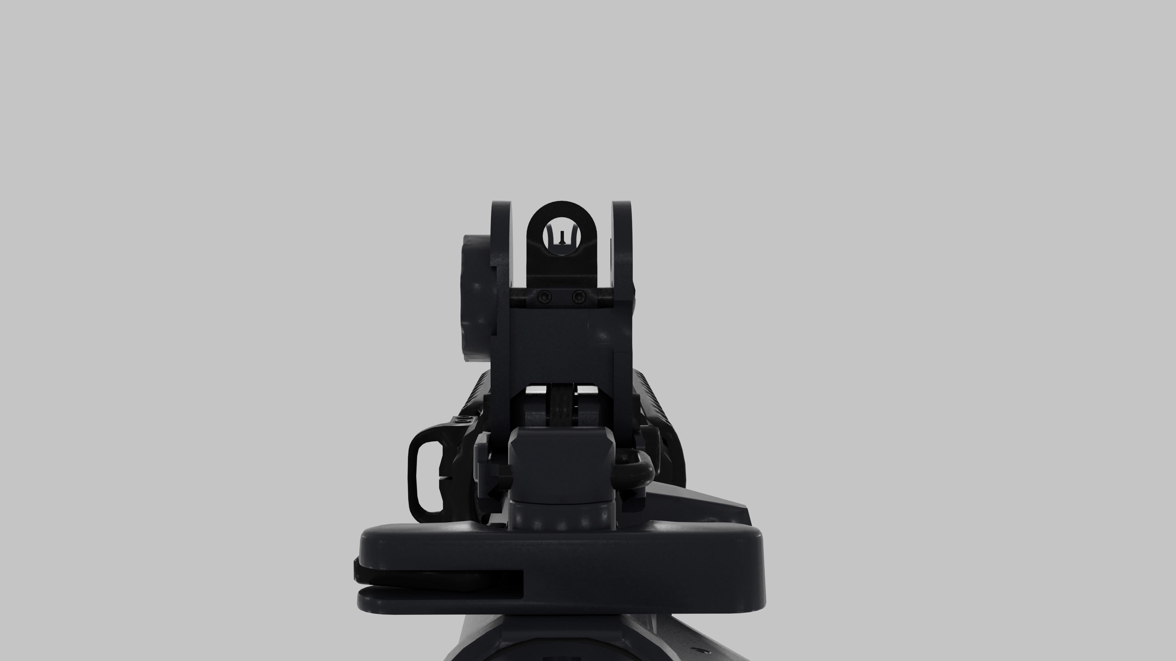 M4A4 Carbine Low-poly 3D model_4