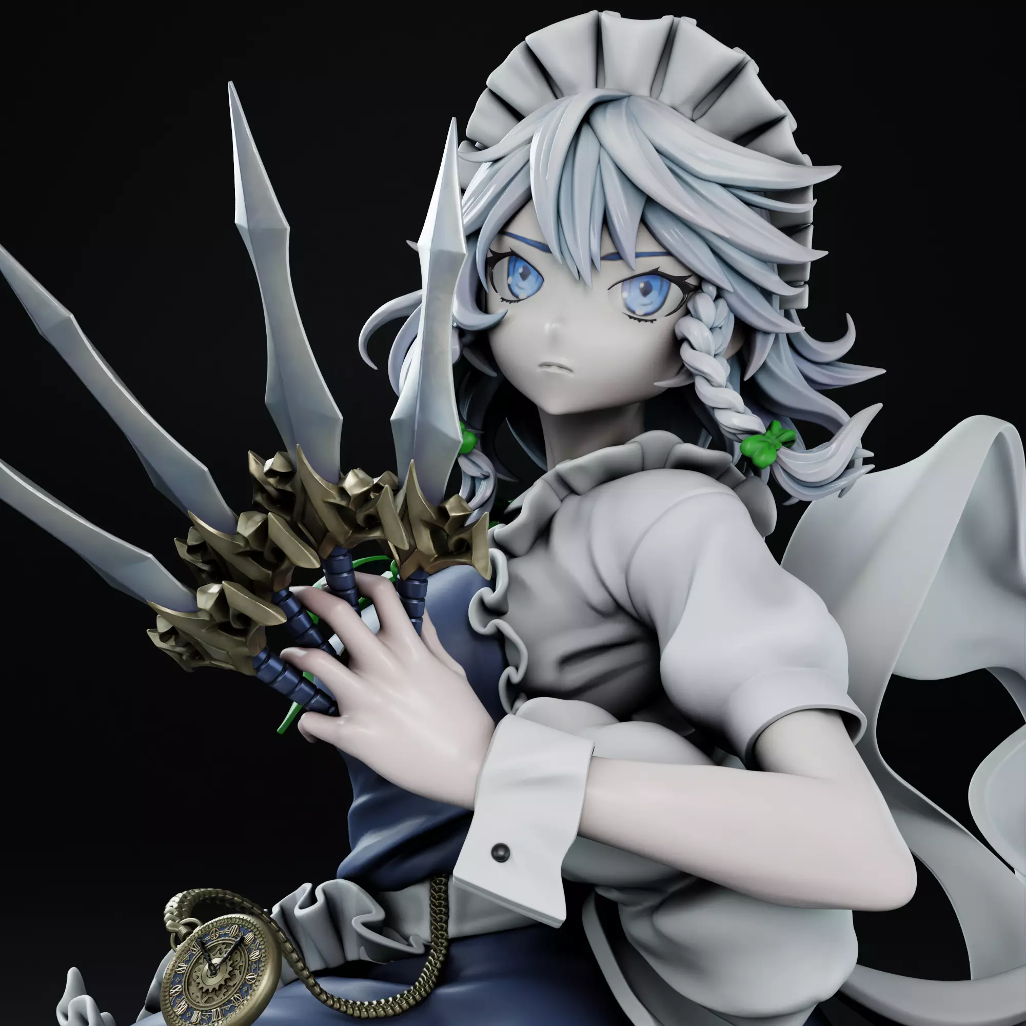 Sakuya Izayoi - Touhou 3D print model_0