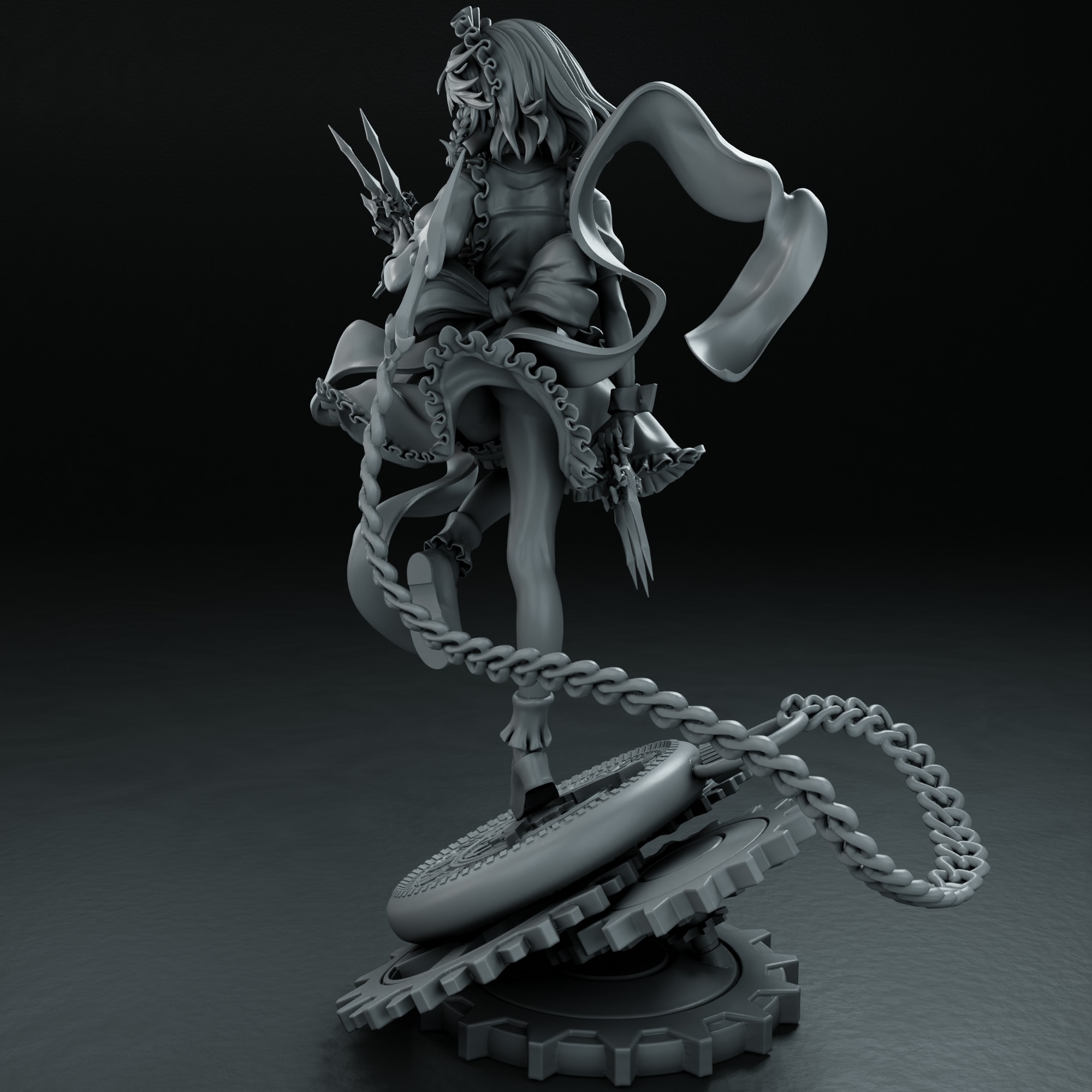Sakuya Izayoi - Touhou 3D print model_8