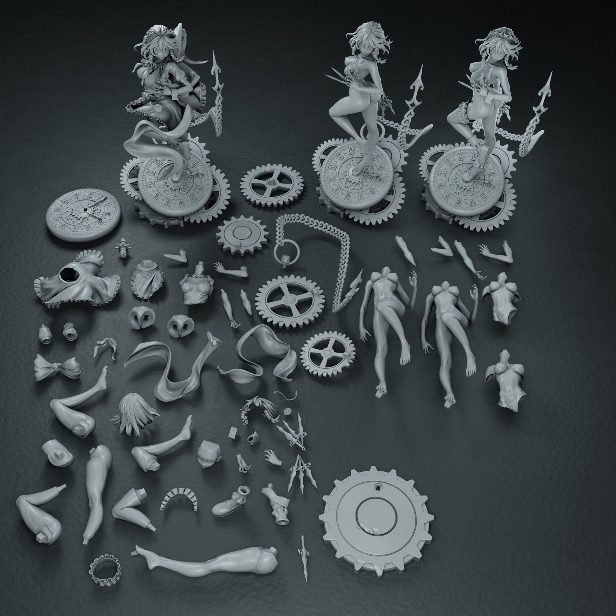 Sakuya Izayoi - Touhou 3D print model_12