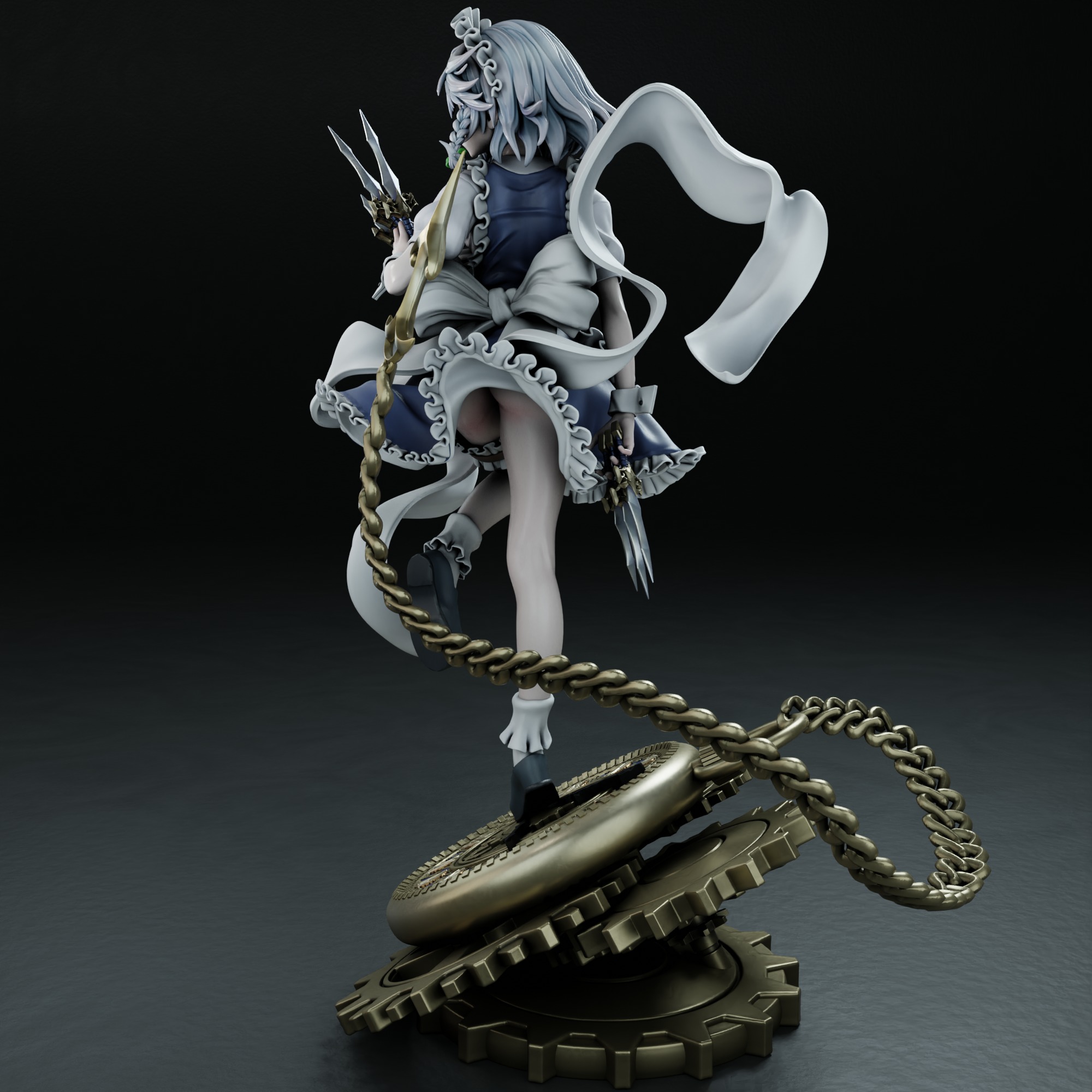 Sakuya Izayoi - Touhou 3D print model_3