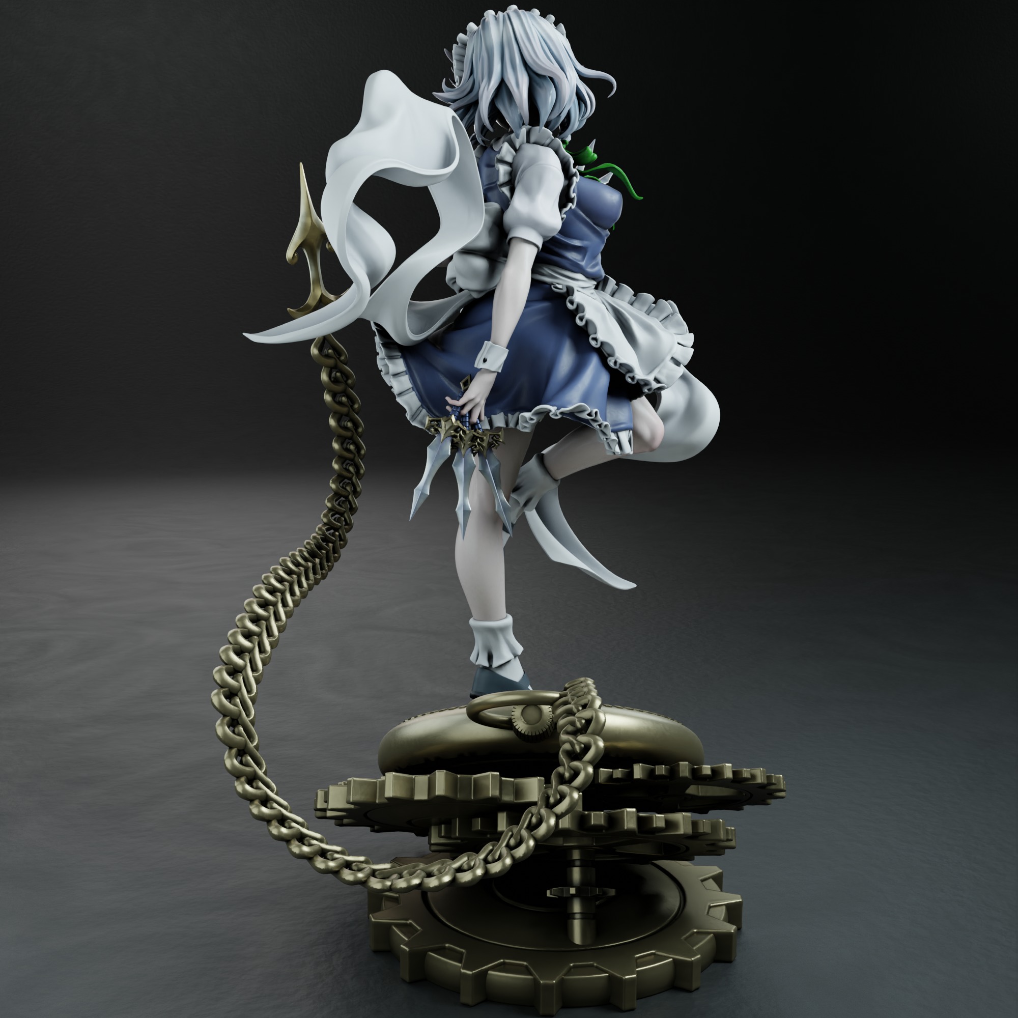 Sakuya Izayoi - Touhou 3D print model_4