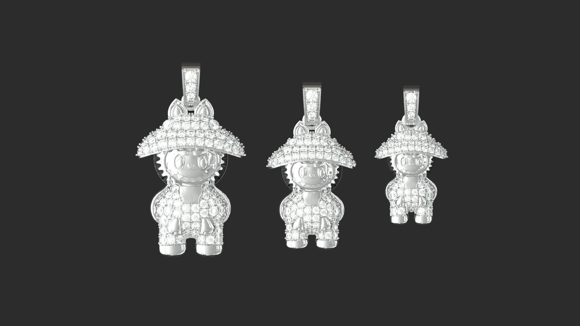 pendant LaBuBu 3D print model_1