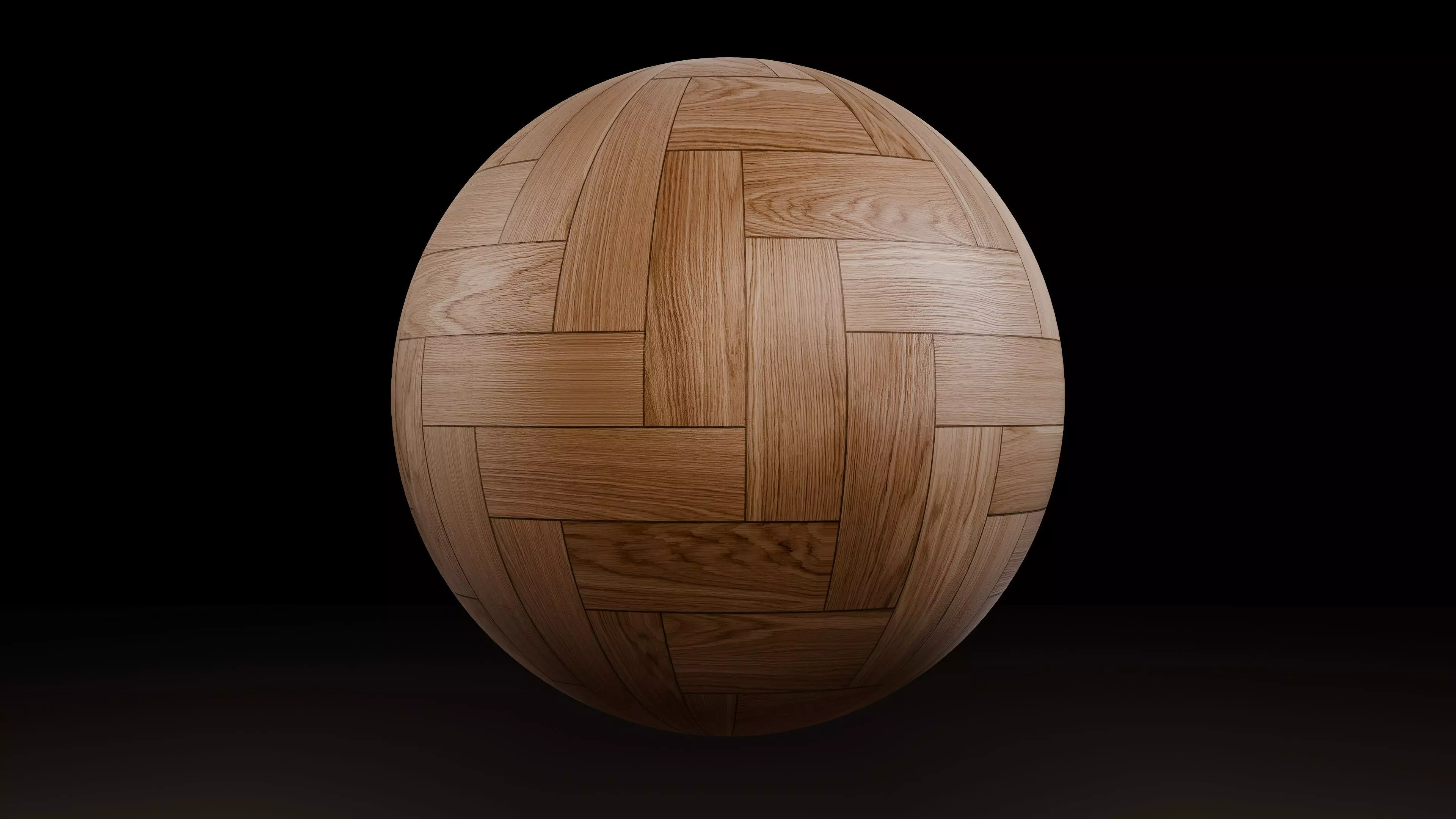 Procedural Oak Herringbone Texture