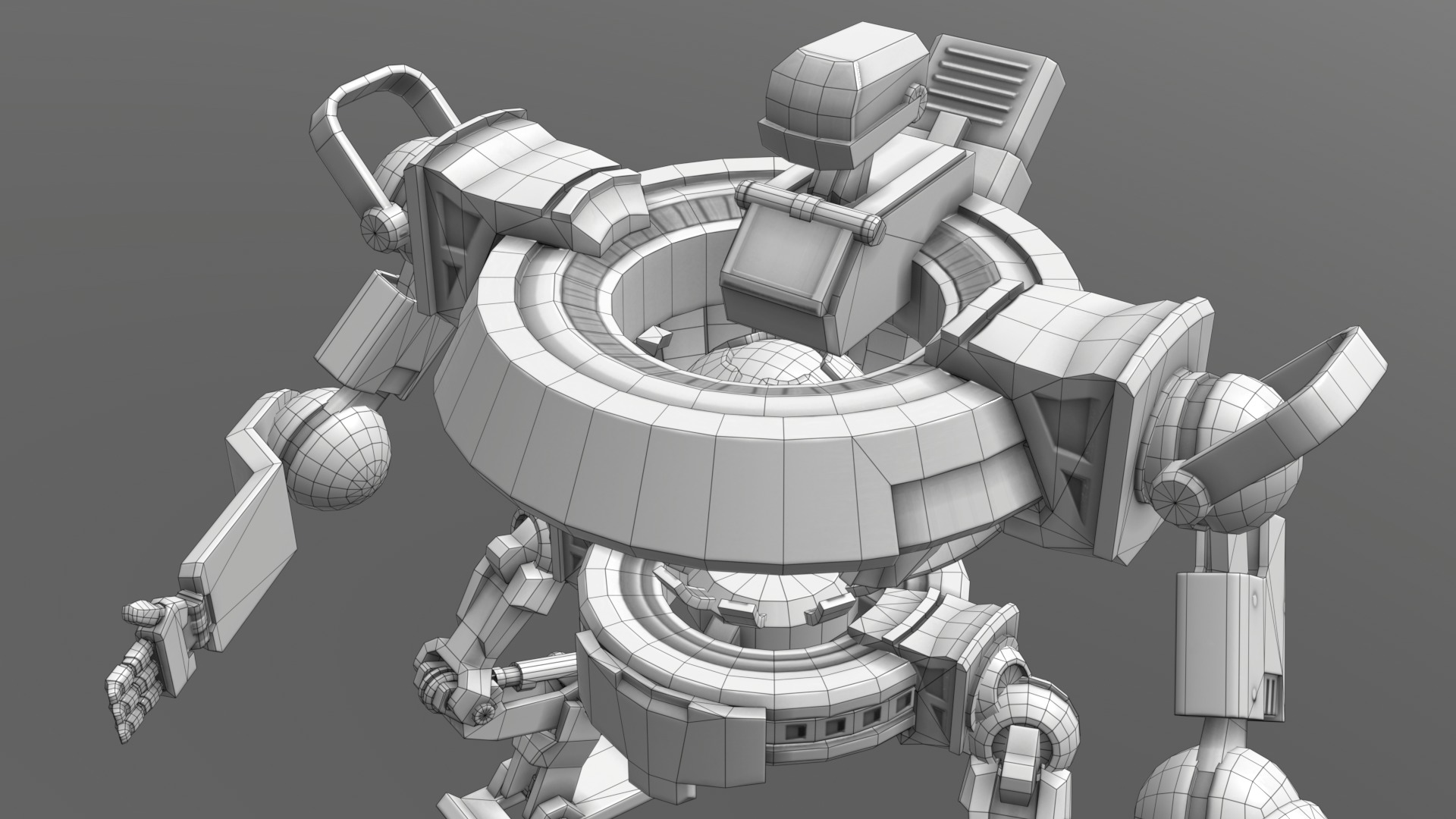 Orbitronix Low-poly 3D model_20