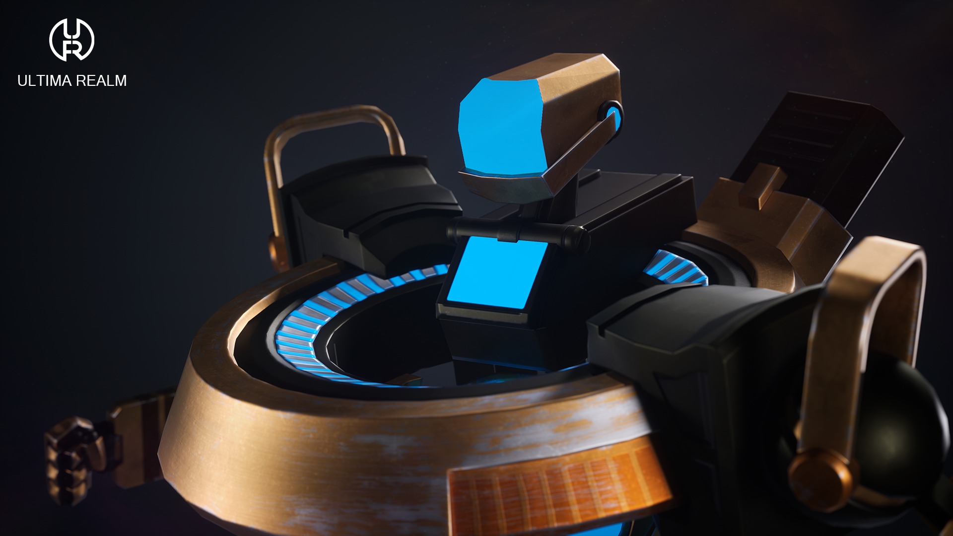 Orbitronix Low-poly 3D model_6