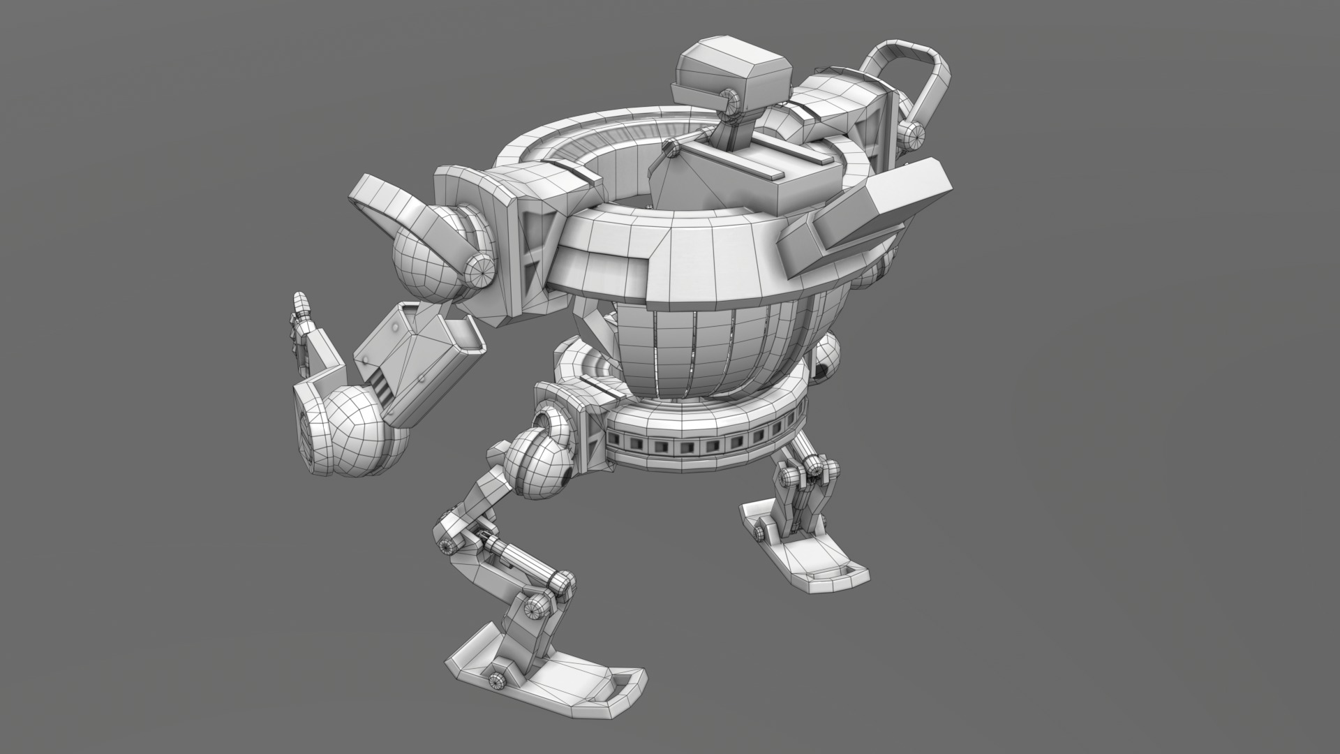 Orbitronix Low-poly 3D model_14