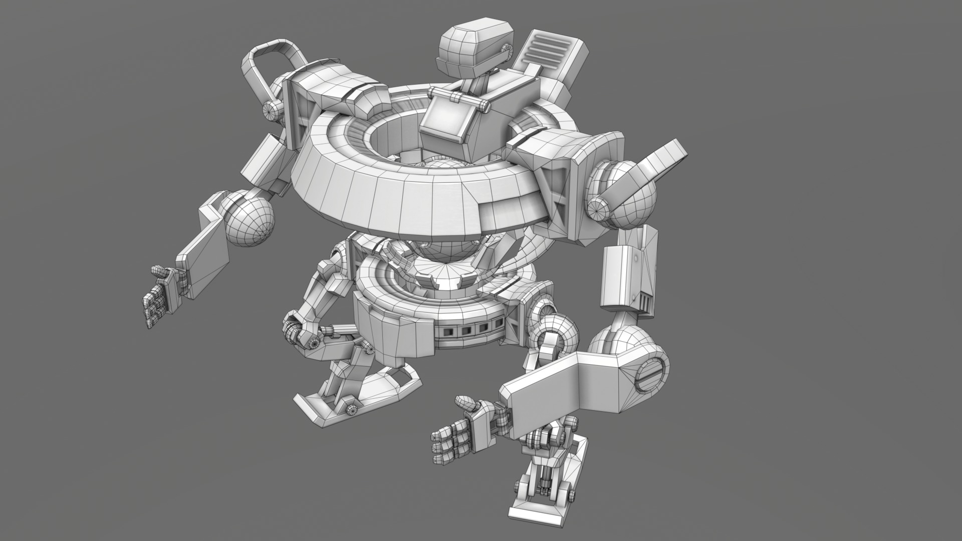 Orbitronix Low-poly 3D model_17