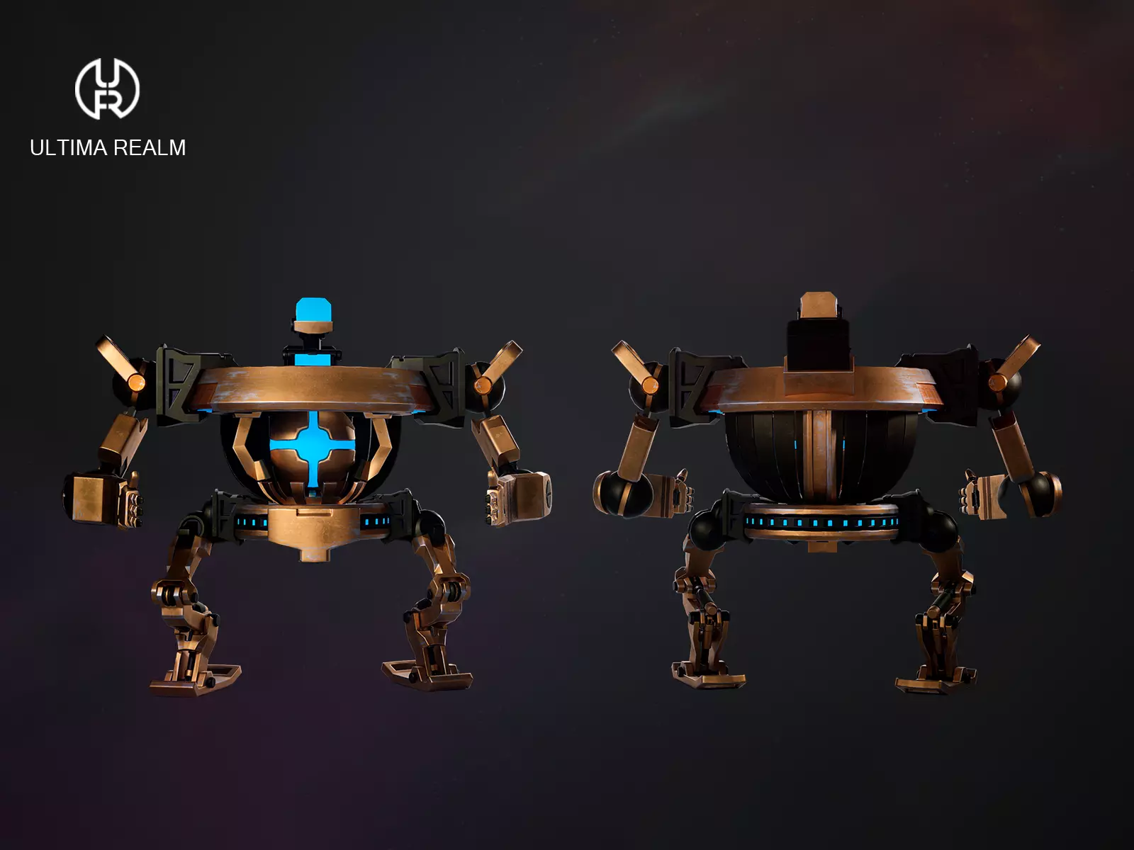 Orbitronix Low-poly 3D model_0