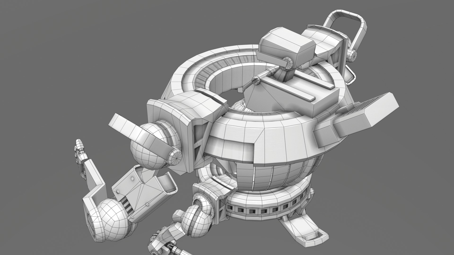 Orbitronix Low-poly 3D model_15