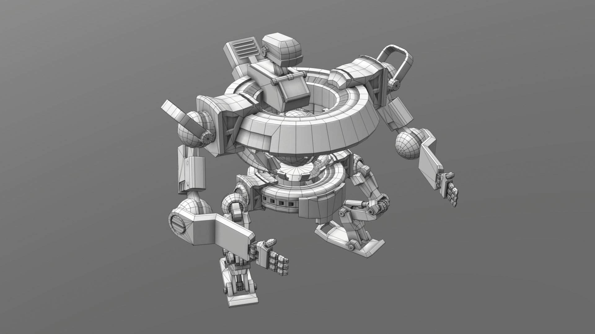 Orbitronix Low-poly 3D model_16