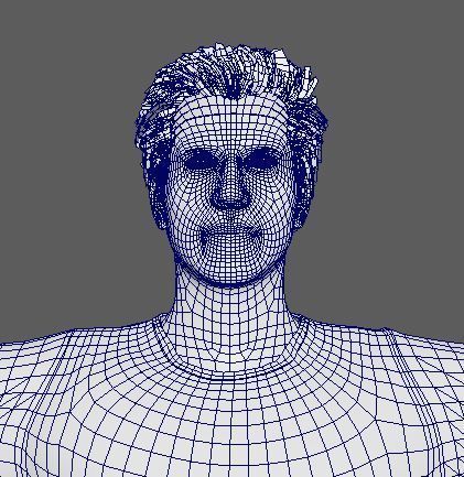 Nicolas Cage Character  Low-poly 3D model_18