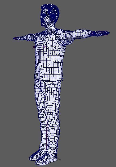 Nicolas Cage Character  Low-poly 3D model_20