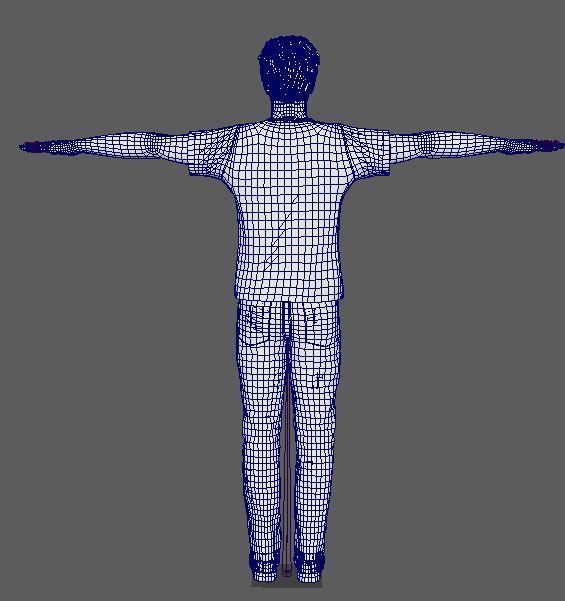 Nicolas Cage Character  Low-poly 3D model_21