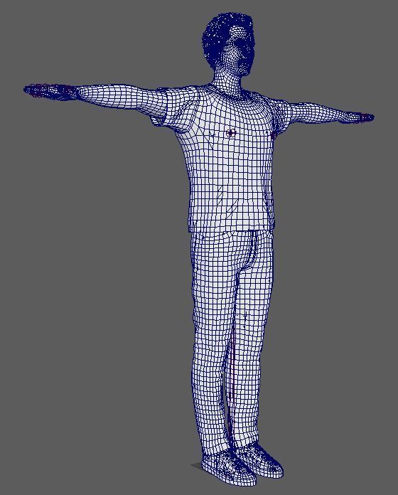 Nicolas Cage Character  Low-poly 3D model_23