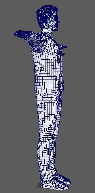 Nicolas Cage Character  Low-poly 3D model_22