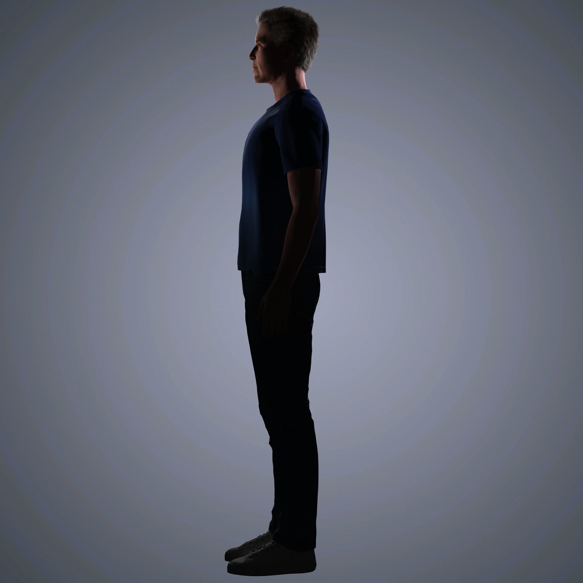 Nicolas Cage Character  Low-poly 3D model_10