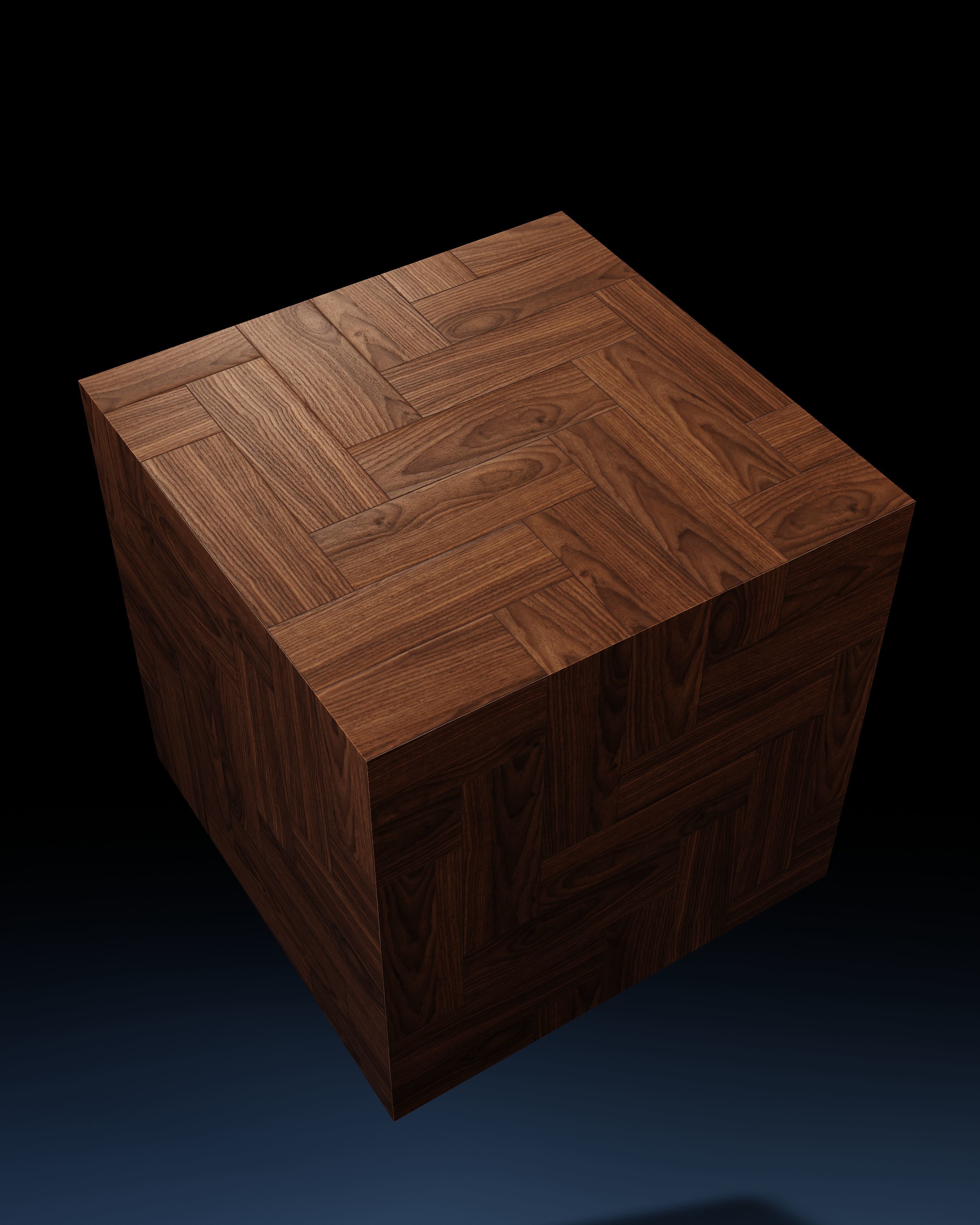Procedural Walnut Herringbone Texture_1