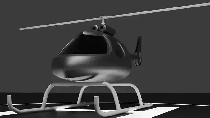 Helicopter 3D Model