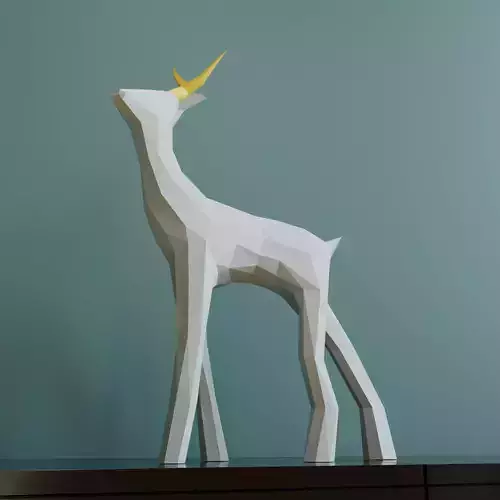Reindeer low poly