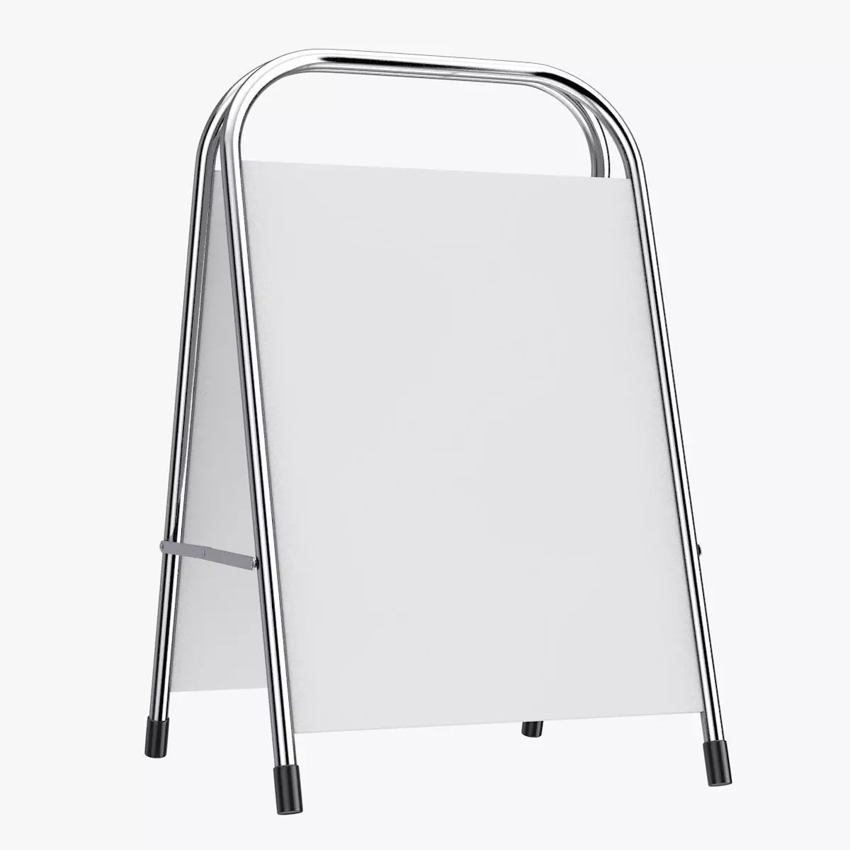 White Promotion Outdoor Flip Stand Mockup 3D model