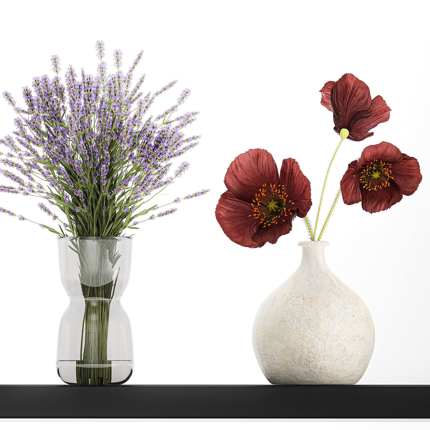 Collection Of Small Bouquets Of Flowers Vases 476 3D model_11