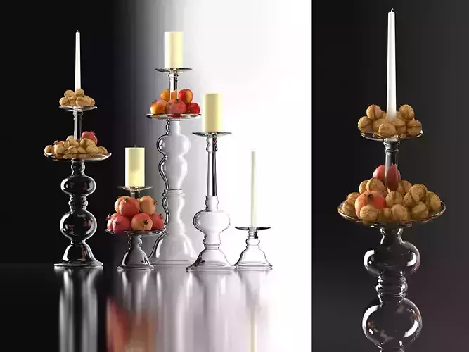 Addison Glass Candle Holders