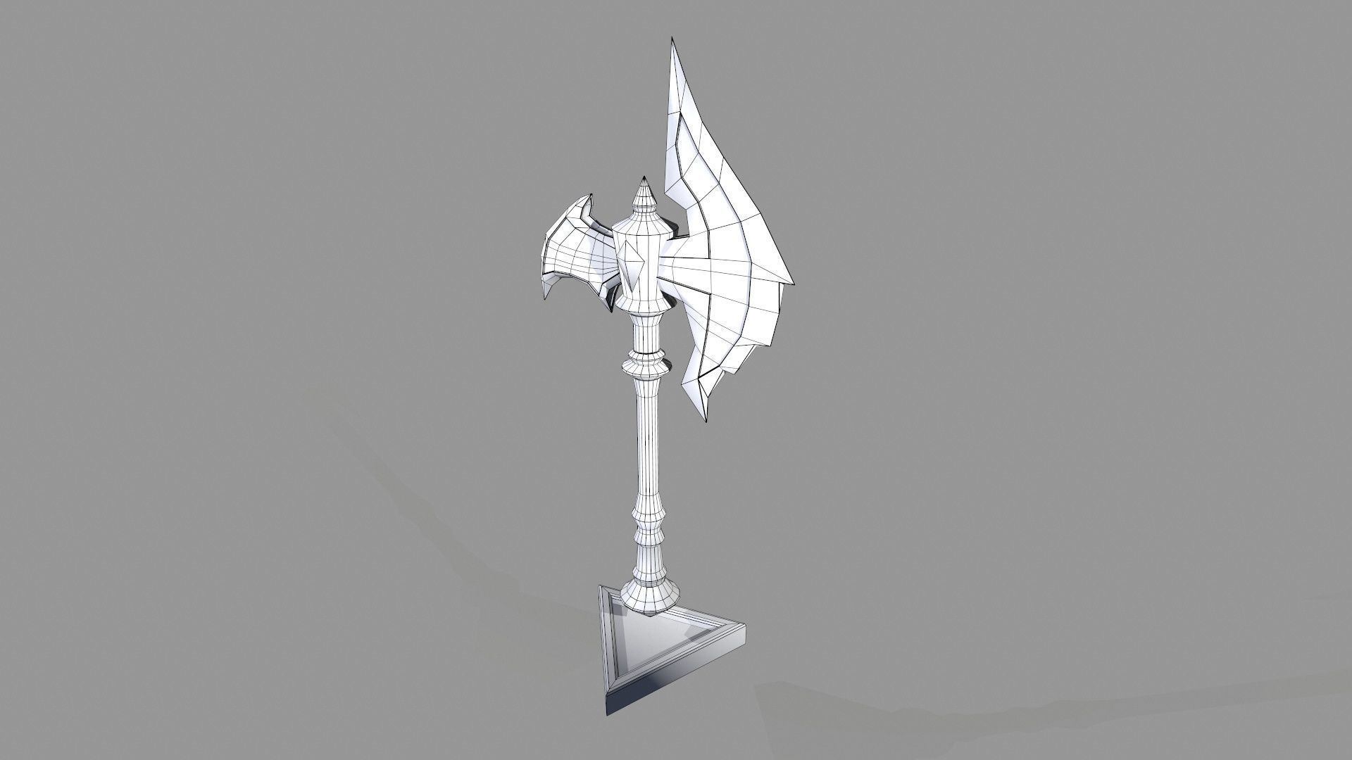Axe Fantasy Stylized Game  Low-poly 3D model_4