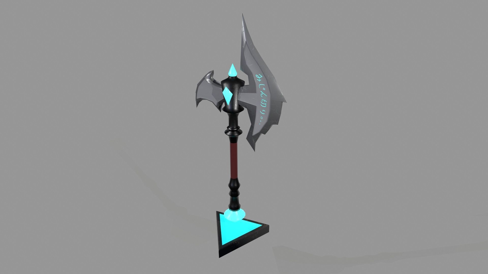 Axe Fantasy Stylized Game  Low-poly 3D model_3