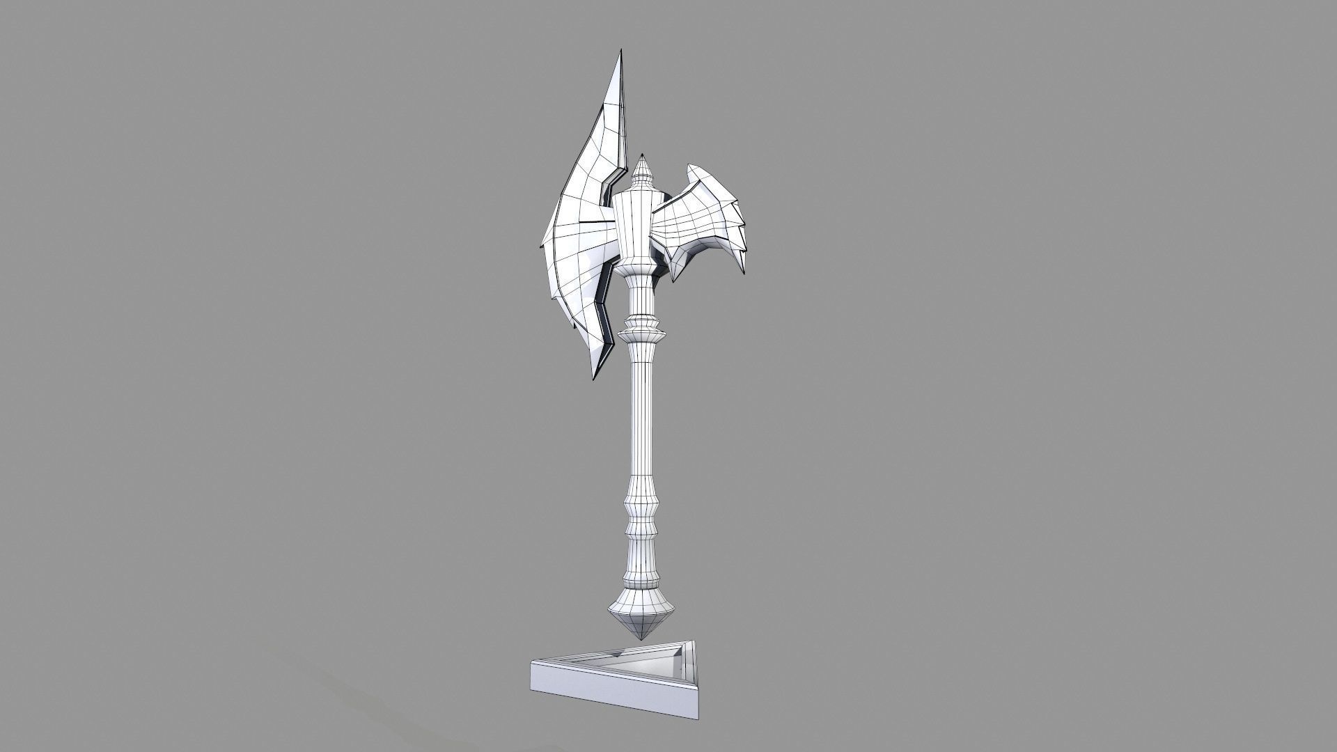 Axe Fantasy Stylized Game  Low-poly 3D model_6