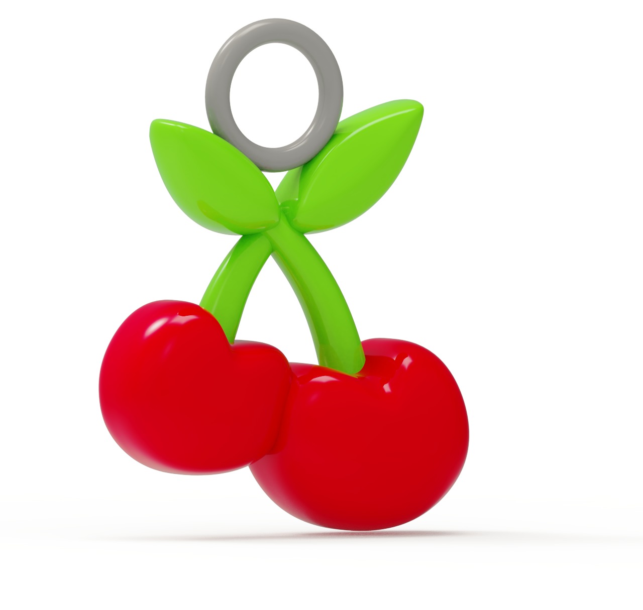 3D Printable Cute Cherry print model 3D rubber FD0001 3D print model_7